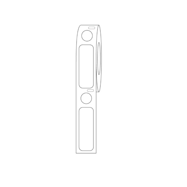 Dir.Thermal Cryo38x13mm&9.5mm Dot for 2.0mlTubes/Vials White Roll Form